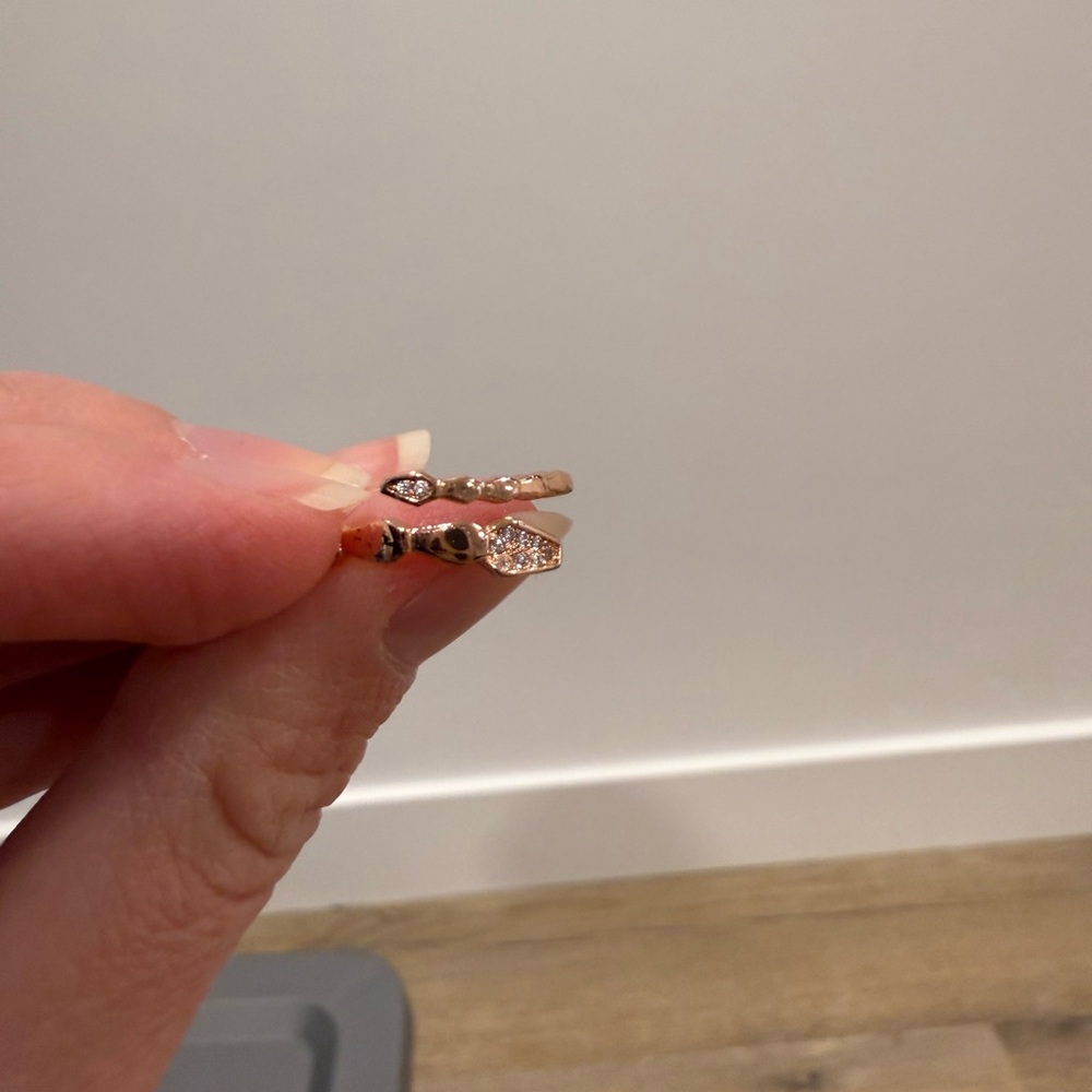 Rose Gold Adjustable Snake Ring